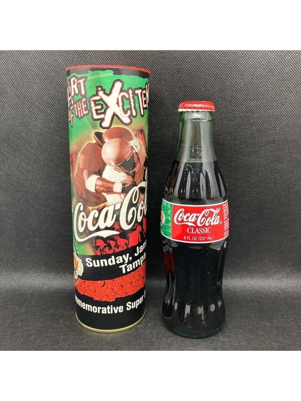 SUPER BOWL XXXV Coca Cola collectible bottle